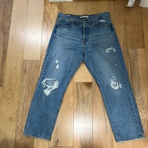 Levi wedgie straight jeans